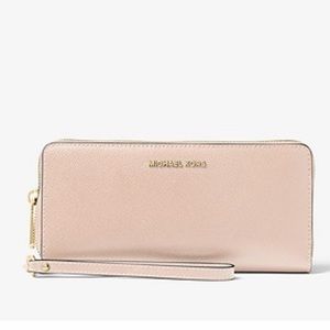 Michael Kors Leather Continental Wallet/Wristlet